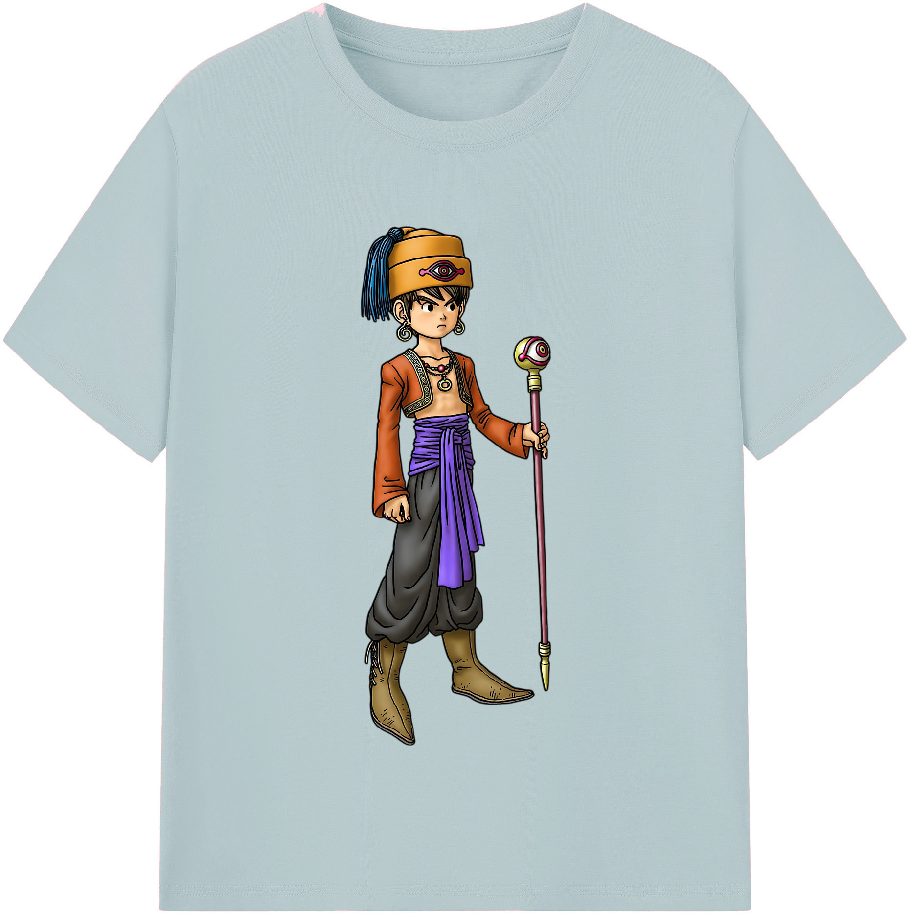 （画像用） ドラゴンクエスト Doragon Kuesuto Dragon Quest 綿100％半袖Tシャツ（フロントプリント）
